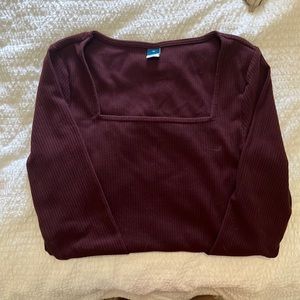 Burgundy body suit’